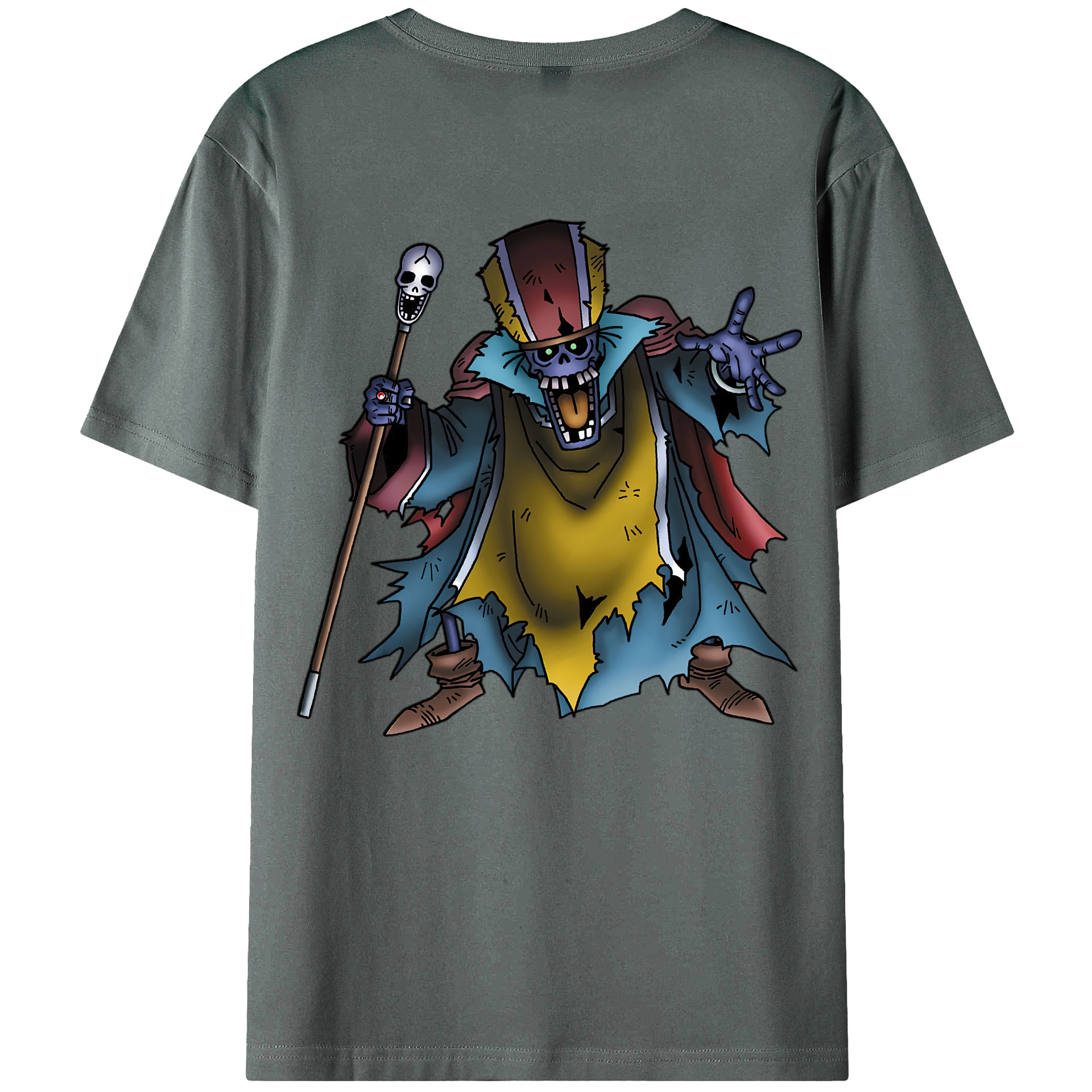 （画像用） ドラゴンクエスト Doragon Kuesuto Dragon Quest 綿100％ メンズ半袖Tシャツ（バックプリント） 通気性